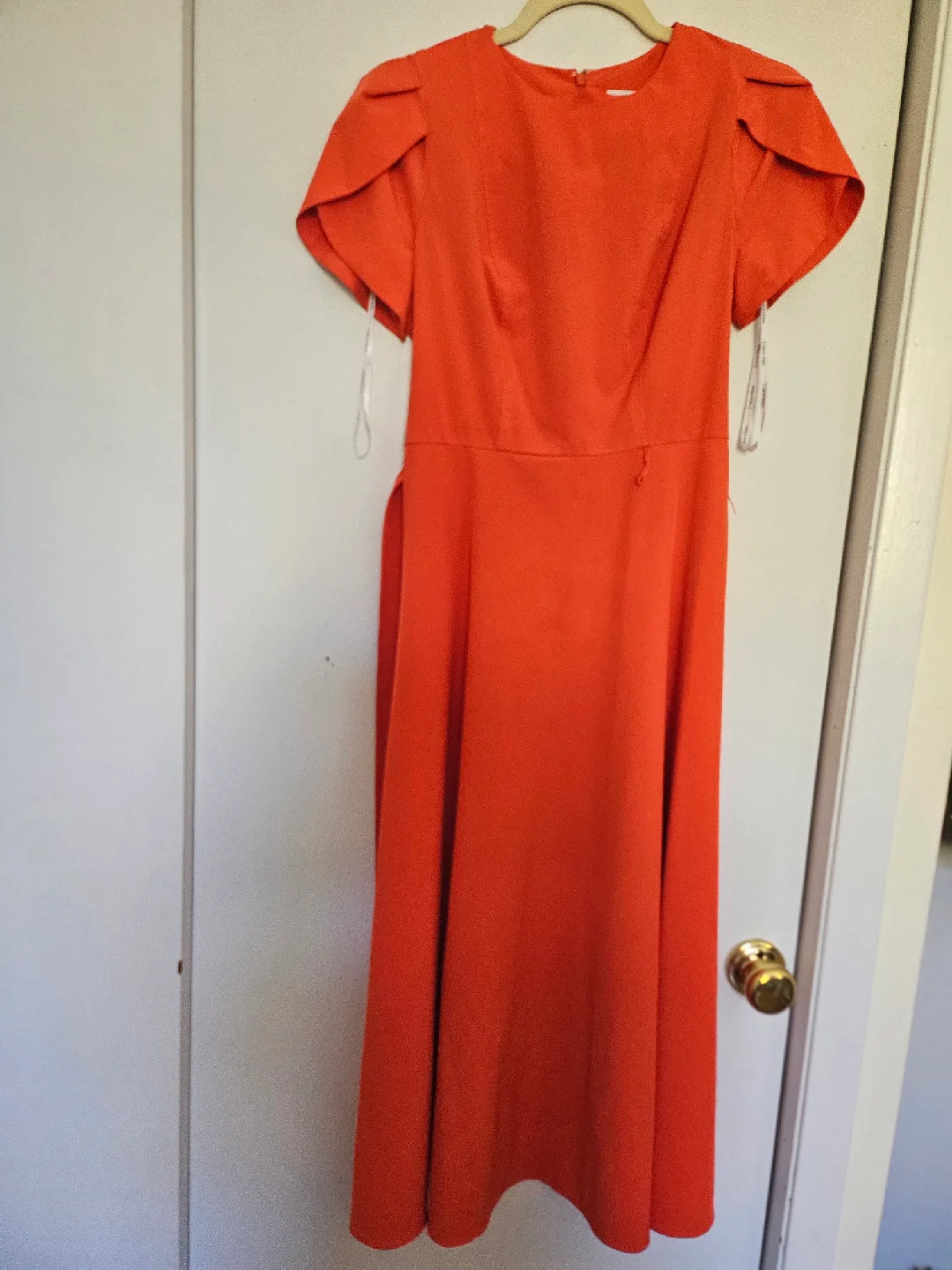Calvin Klein Orange Dress - Size 4 thumbnail