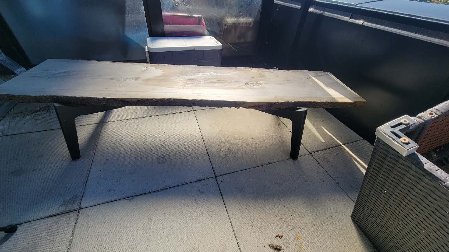 Live Edge Wood Bench