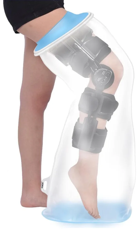 Anti-Slip & Extra Wide Waterproof Full Leg Cast Cover thumbnail