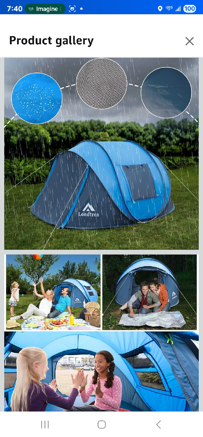 Londtren Pop Up Tent - Sleeps 2-4 - photo 2