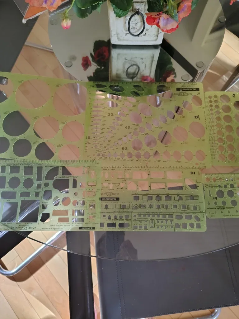 Staedtler & Pickett Drafting Templates Lot image indicator(4)