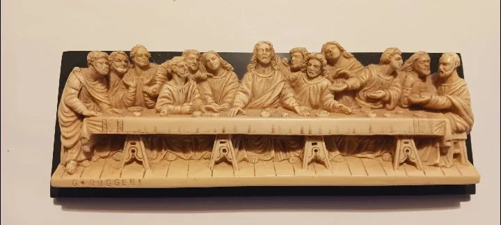 Miniature vintage Sculpture "The Last Supper" thumbnail