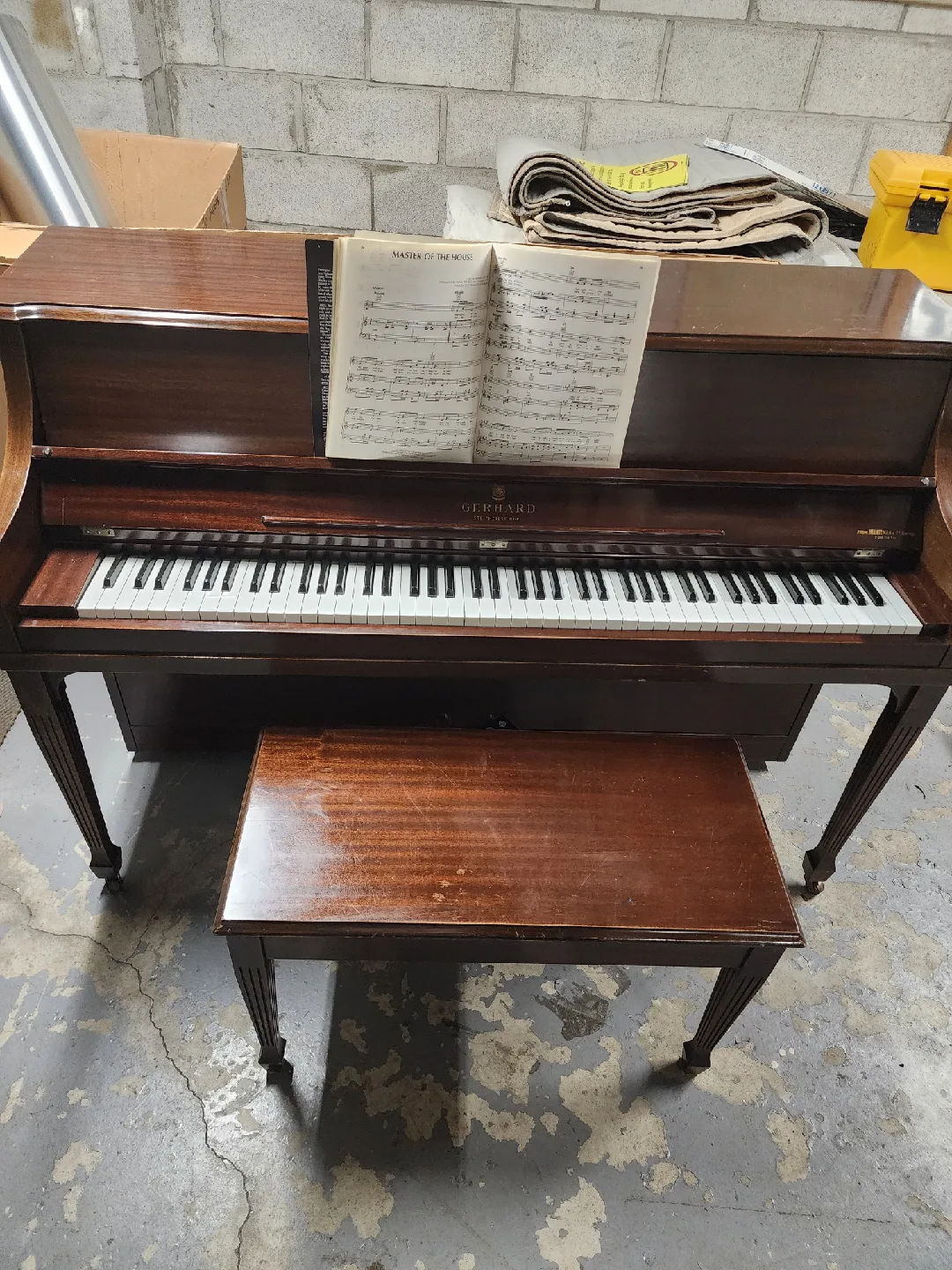 Gerhard Heintzman Piano with Bench thumbnail
