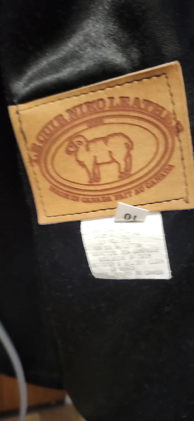 Vintage Black Leather Fringe Jacket Size 10-14 image indicator(4)