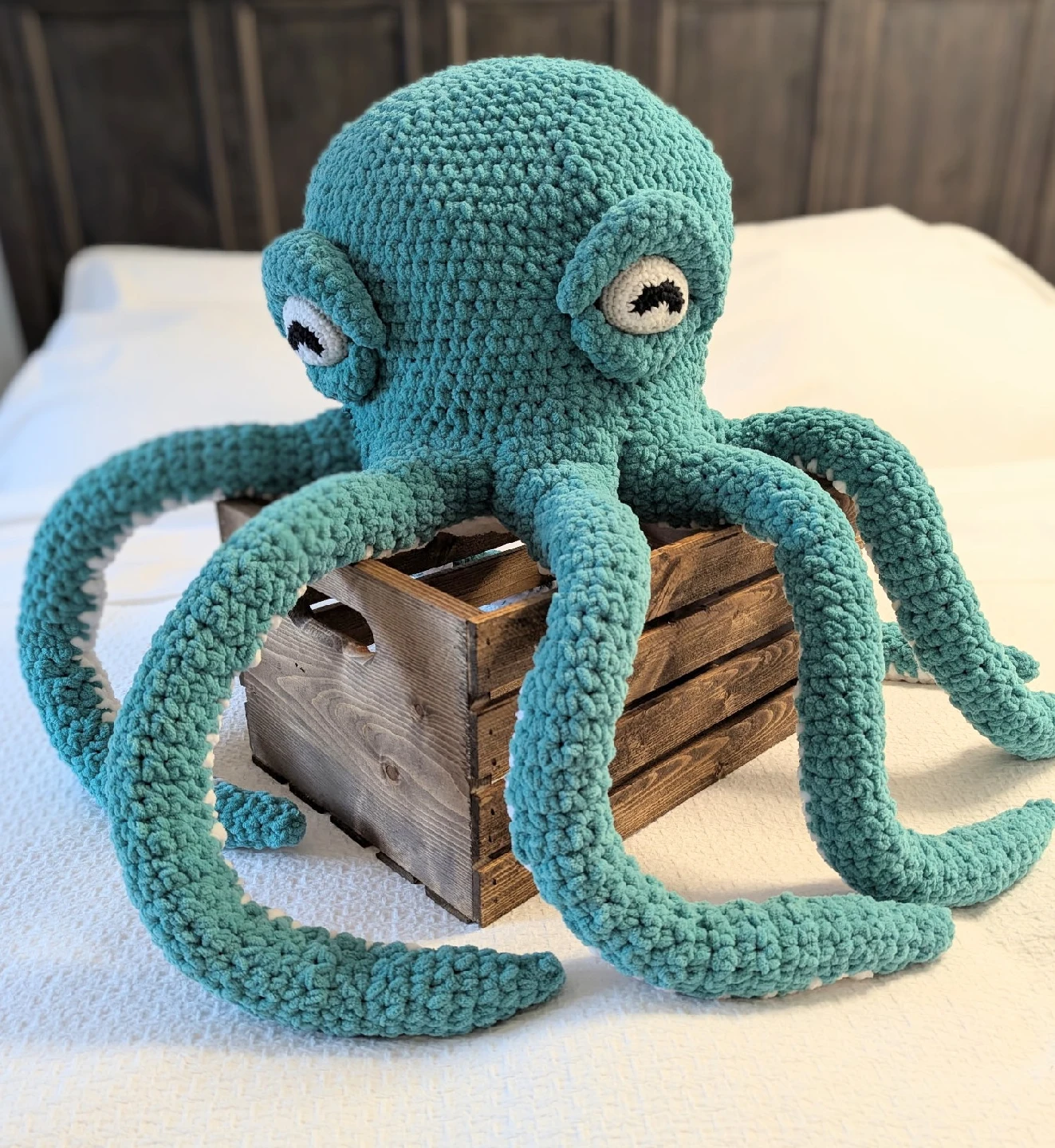 New Giant Crocheted Octopus Pillow