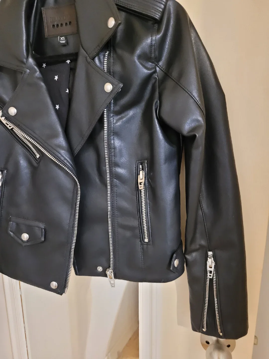 Blank NYC Faux Leather Moto Jacket - XS- Small image indicator(5)