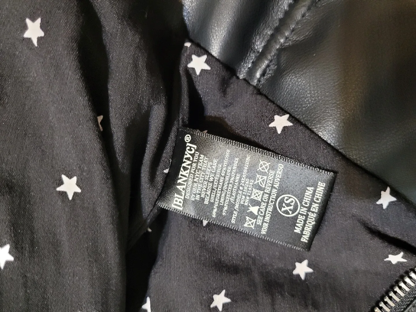 Blank NYC Faux Leather Moto Jacket - XS- Small image indicator(7)