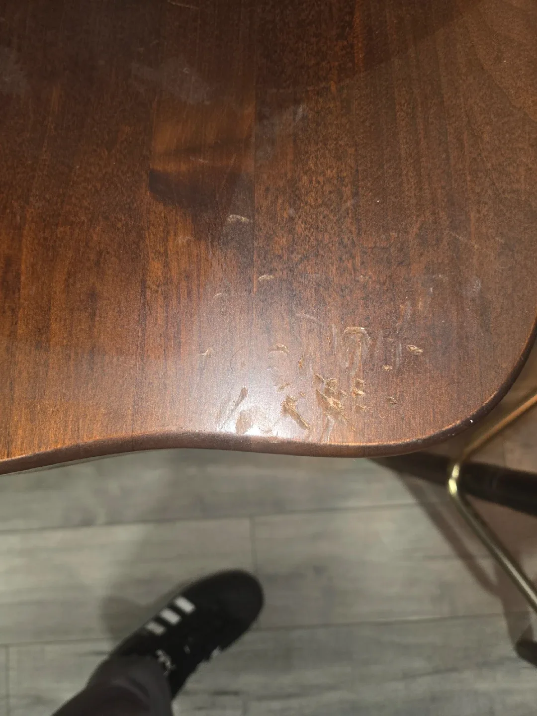 Wooden Swivel Bar Stool with Arms image indicator(4)