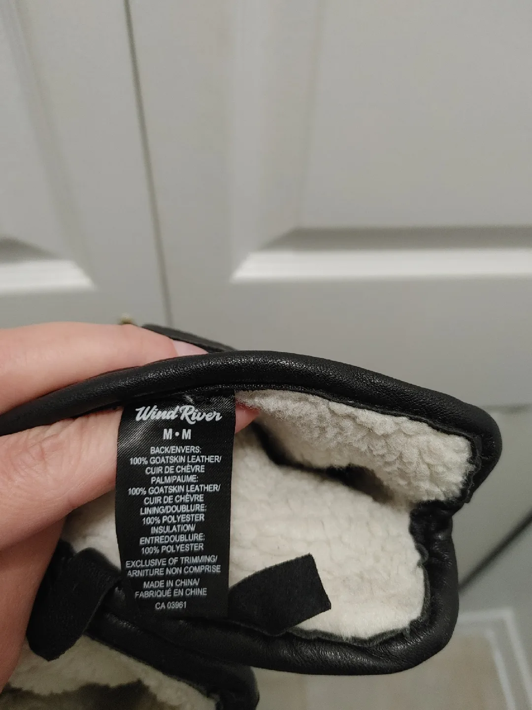 Men's  Leather Gloves - Black, Size Medium image indicator(6)