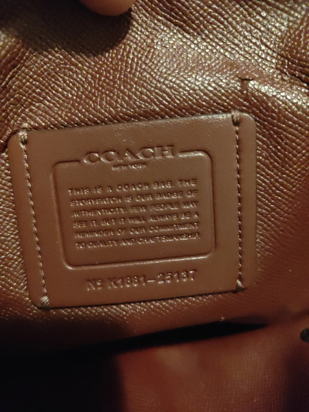 Coach Leather Tote Bag - Pink image indicator(7)