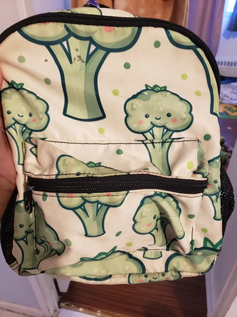 Broccoli Print Backpack thumbnail