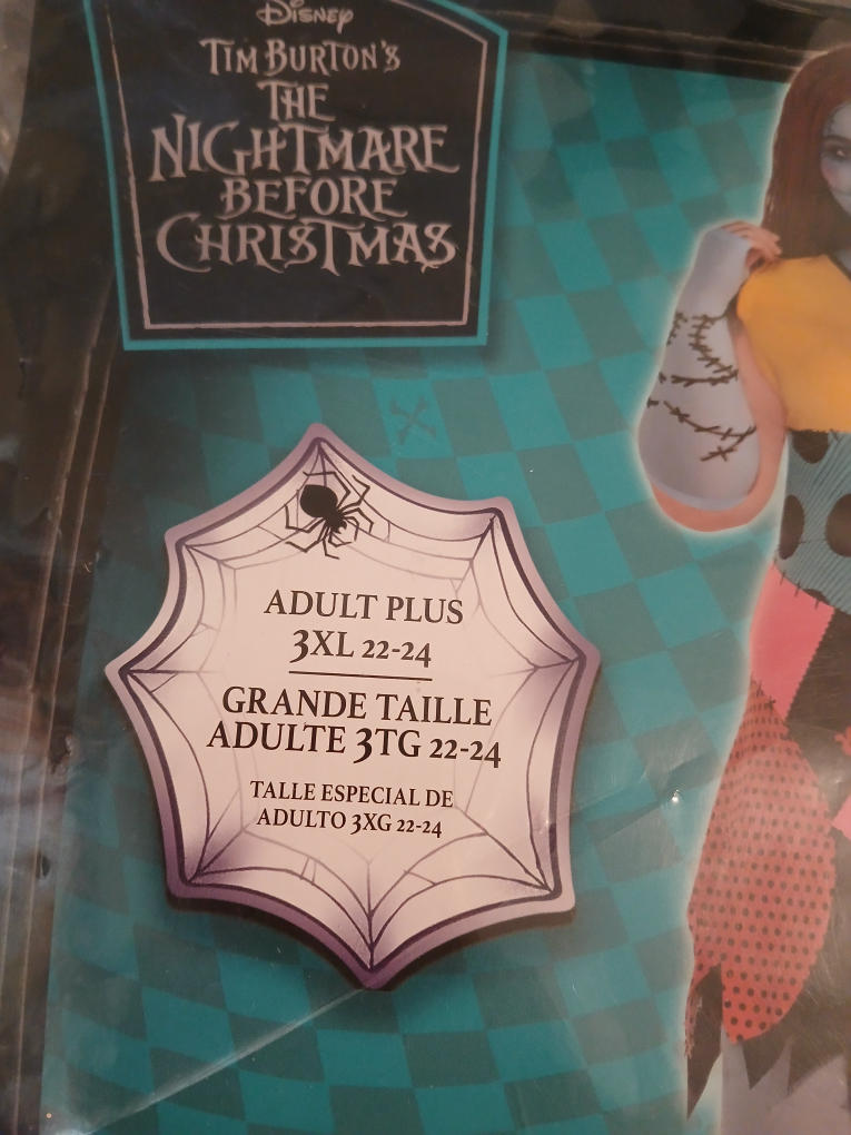 Nightmare Before Christmas Sally Costume - Adult Plus 3XL - photo 2