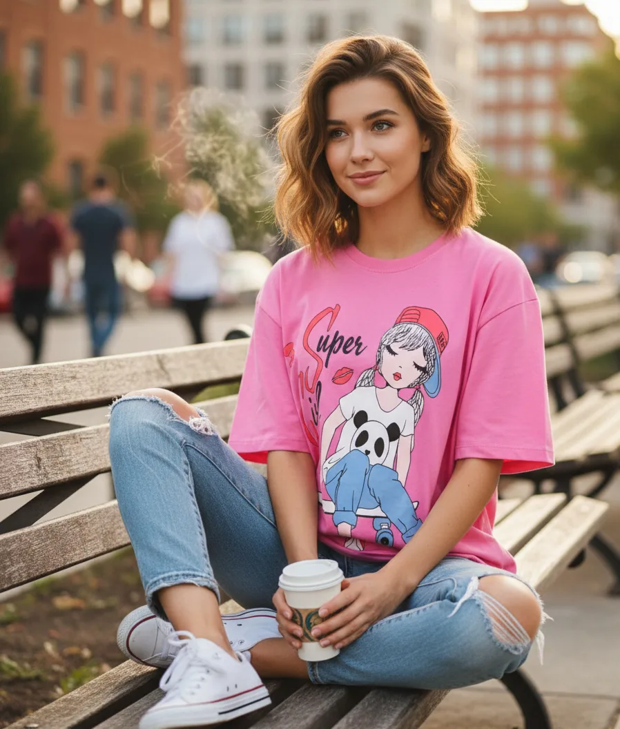 🩶 Ladies Baggy T-Shirts | Limited Stock 🩶 image indicator(6)