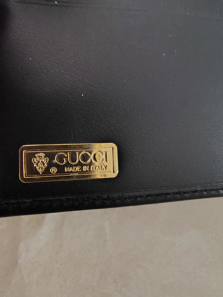 Gucci Vintage Sherry Line Black Wallet image indicator(7)
