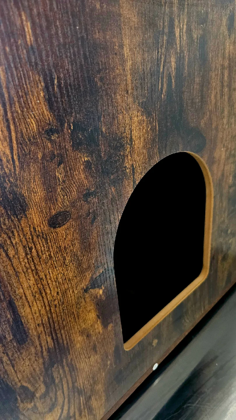 VASAGLE Cat Tree Cabinet with Scratching Post image indicator(2)