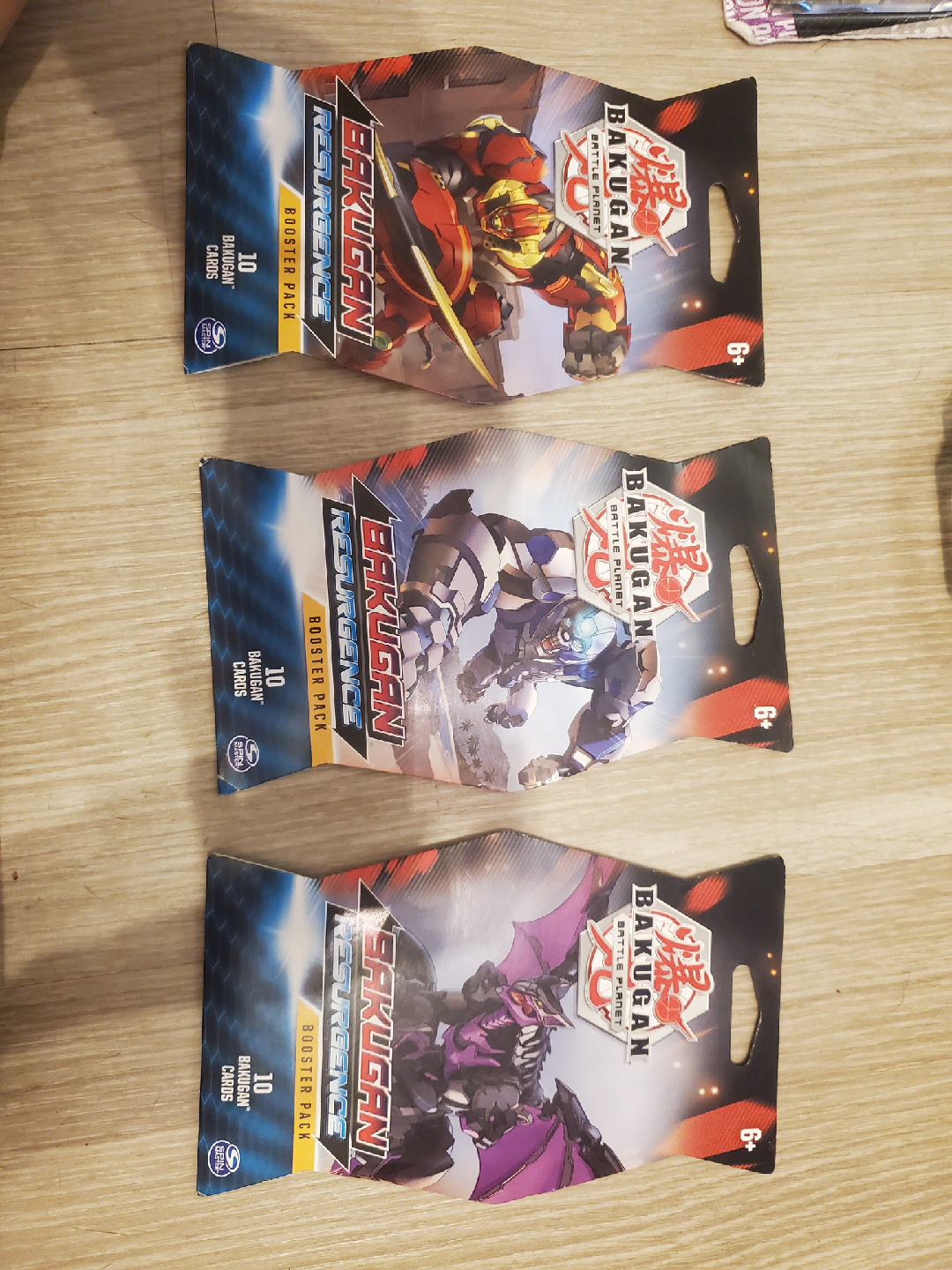 Bakugan Resurgence Booster Packs - 3 Packs