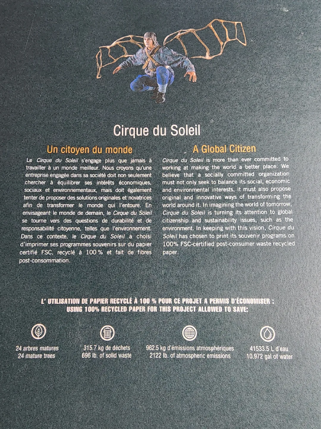Cirque du Soleil Quidam Souvenir Program image indicator(5)