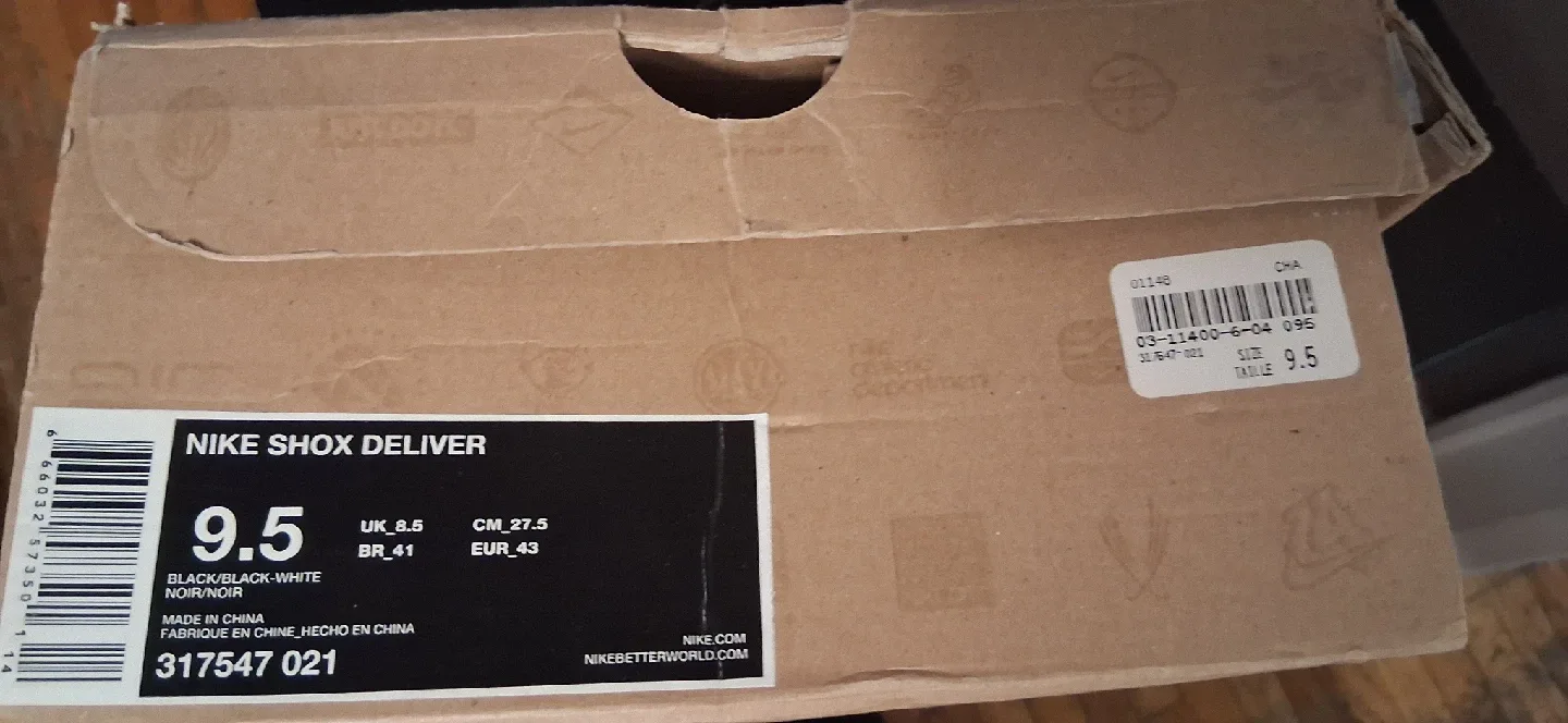 Nike Shox Black Sneakers, Size 9.5 image indicator(6)
