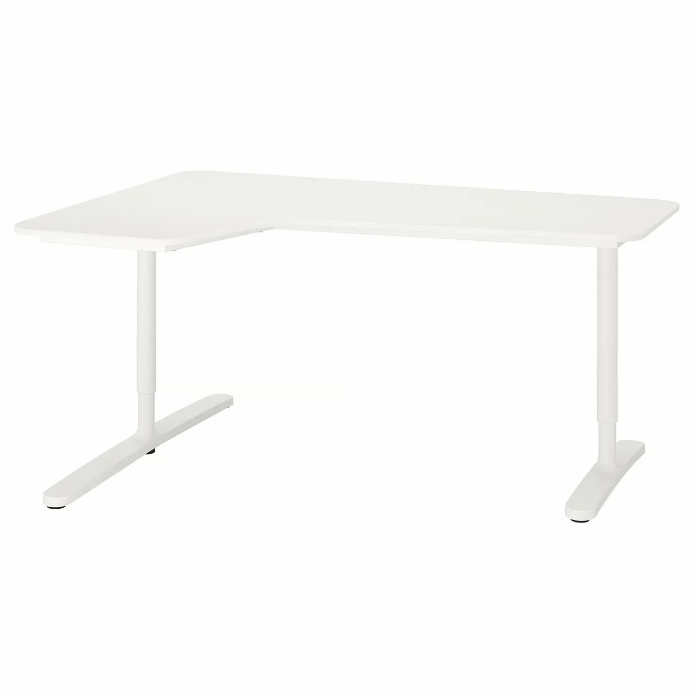 IKEA Bekant White Corner Desk - Left thumbnail