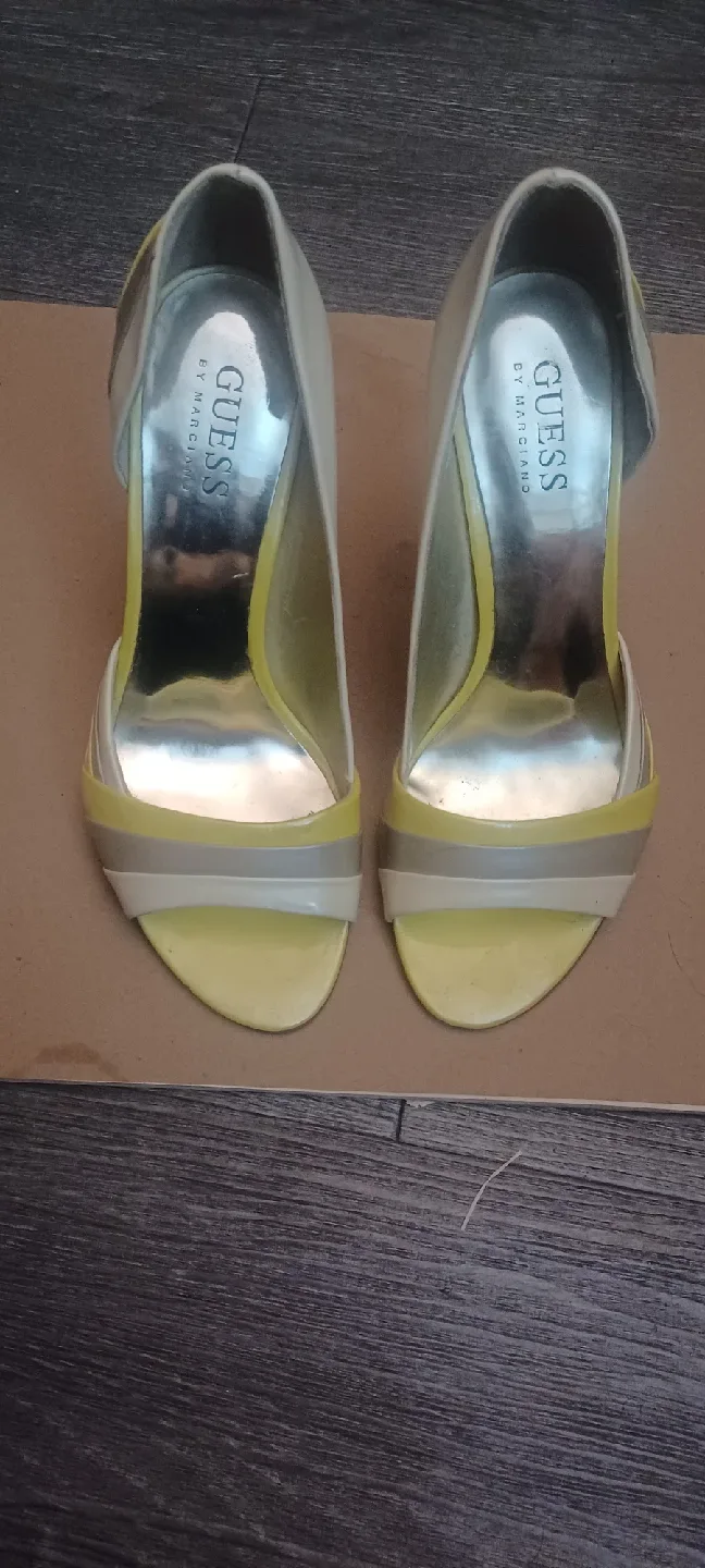 Guess Yellow Heels - Size 6.5 thumbnail