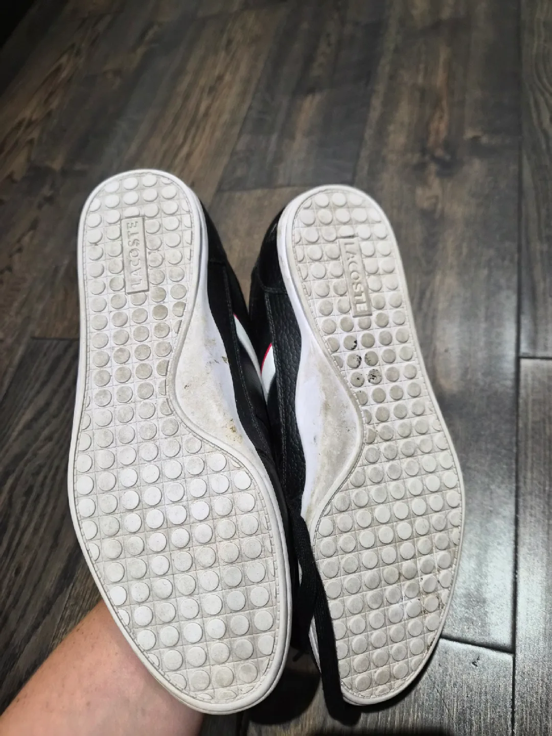 Lacoste Black Leather men's Sneakers - Size 8 US image indicator(3)