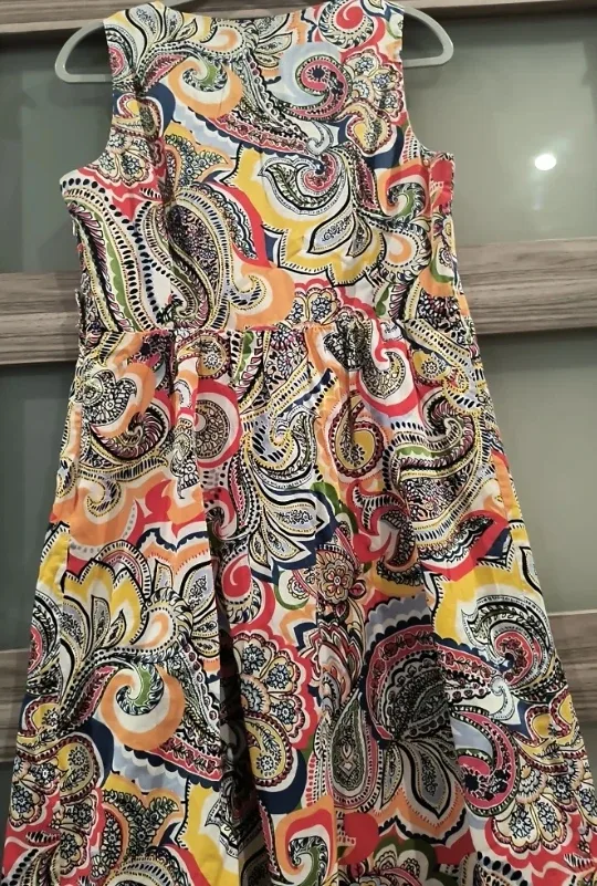 Tommy Hilfiger Sleeveless Paisley Dress image indicator(4)