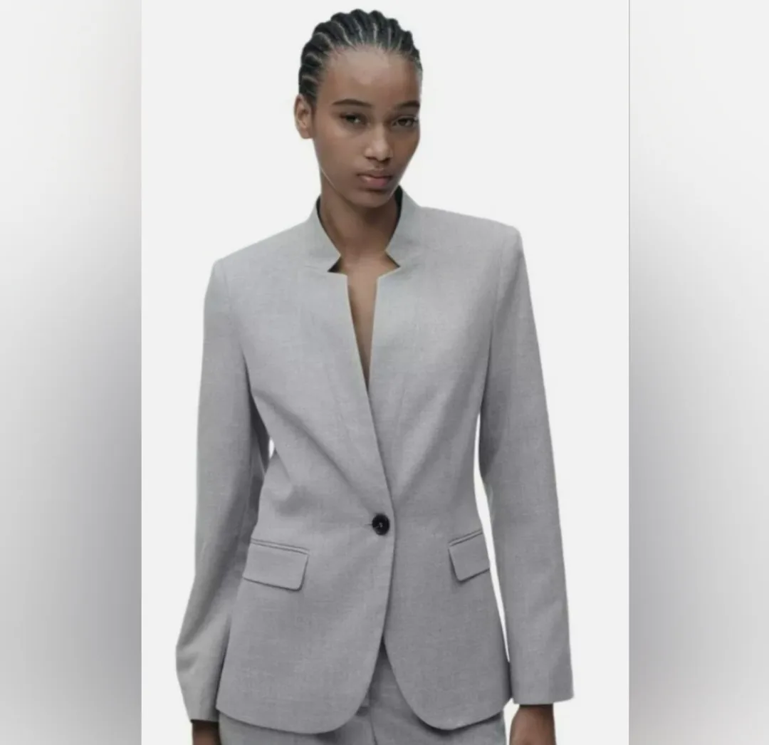 Zara Grey Blazer - Size USA 2 image indicator(5)
