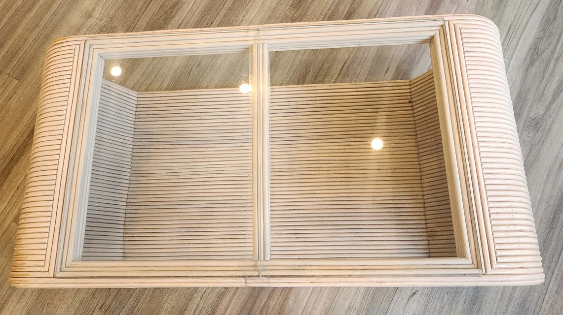 Bamboo and Rattan coffee table with love seat image indicator(2)