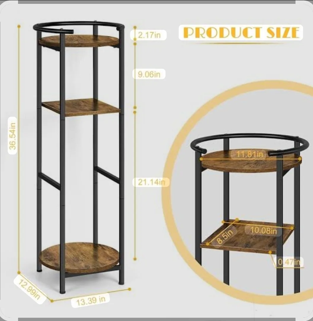 3-Tier Plant Stand Rack Holder - Brown image indicator(2)