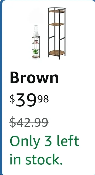 3-Tier Plant Stand Rack Holder - Brown image indicator(3)