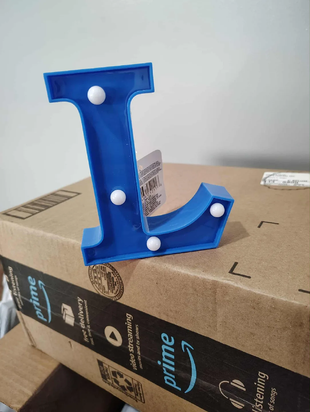 Blue Letter L Marquee Light 2 Available thumbnail