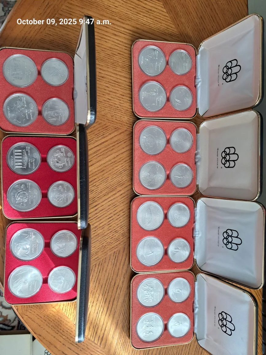 Montreal 1976 Olympiad Sterling Silver Coin Set image indicator(2)