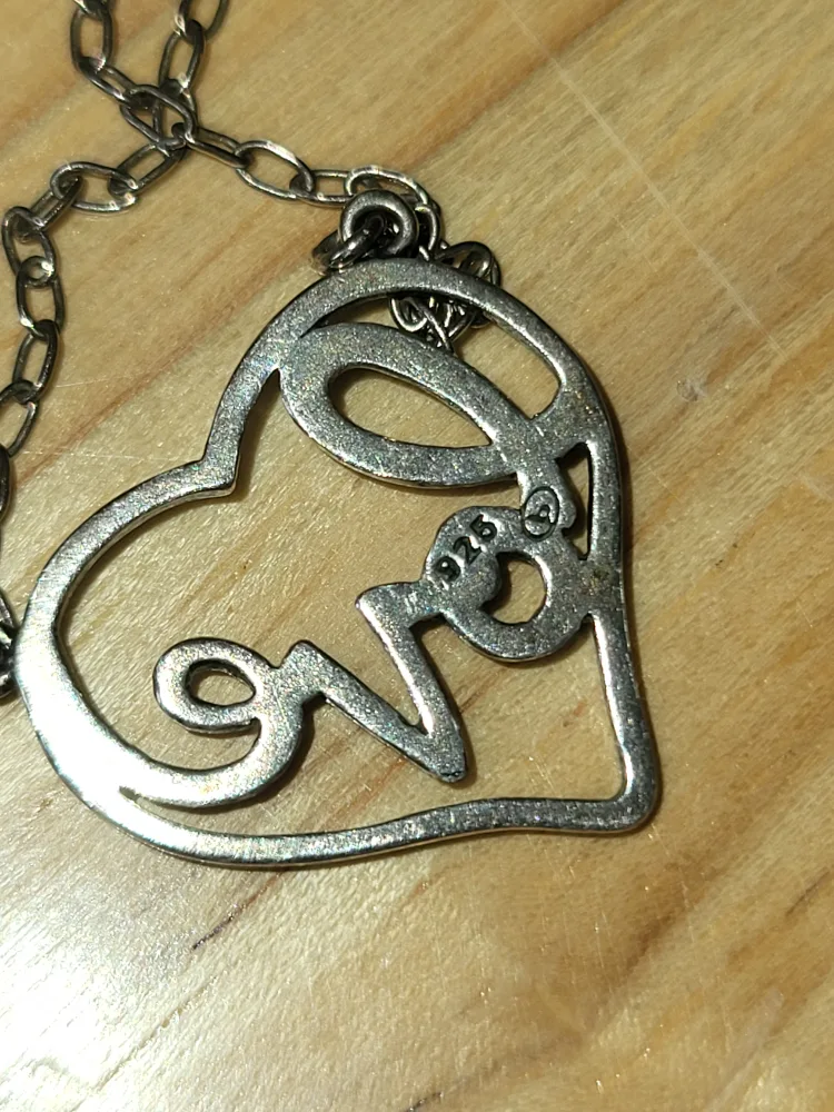 Heart 'Love' Silver 925 Necklace image indicator(2)