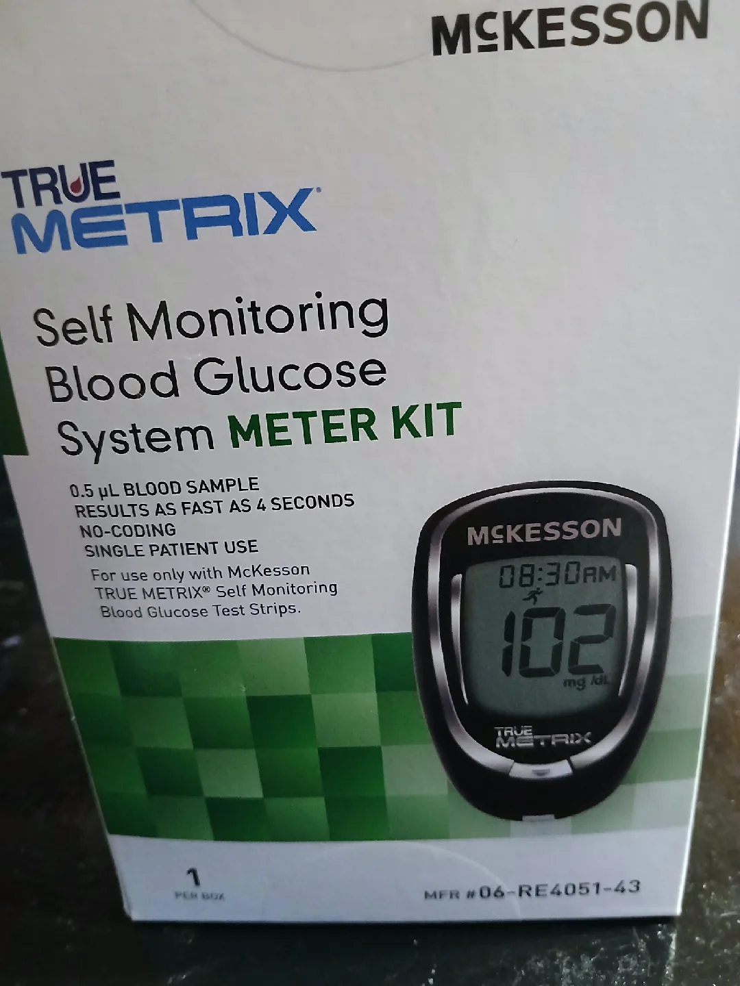 TRUE METRIX Self Monitoring Blood Glucose System Meter KIT image indicator(7)