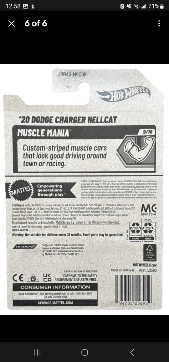 Hot Wheels '20 Dodge Charger Hellcat - Pink - photo 2