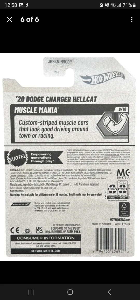 Hot Wheels '20 Dodge Charger Hellcat - Pink image indicator(2)