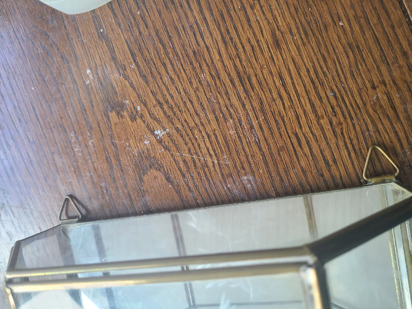 Vintage Glass & Brass Curio Cabinet image indicator(4)