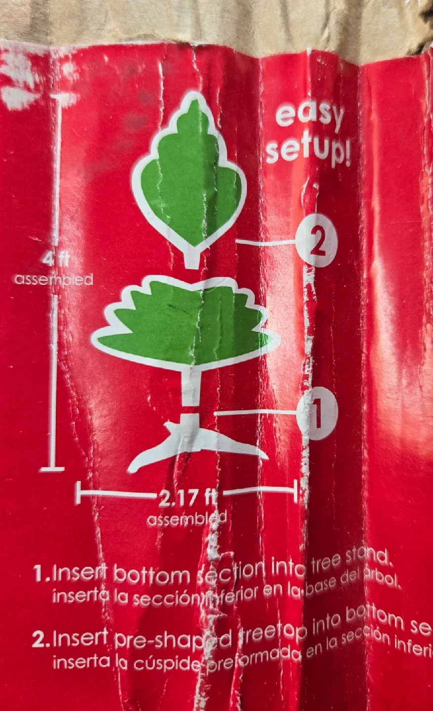 4 Foot Purple Artificial Christmas Tree with Pre-Strung Lights image indicator(5)