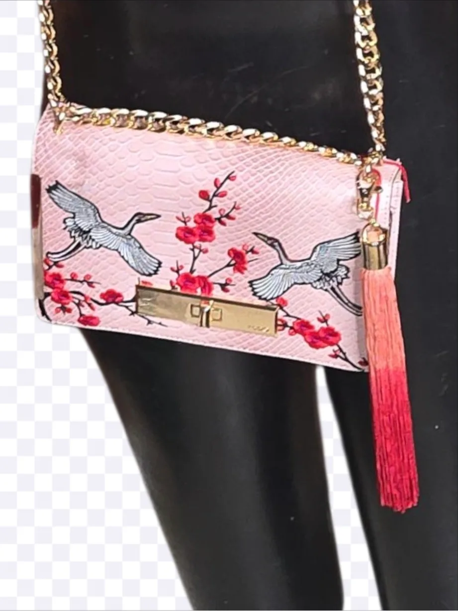 Aldo Pink Floral Crossbody Bag image indicator(2)