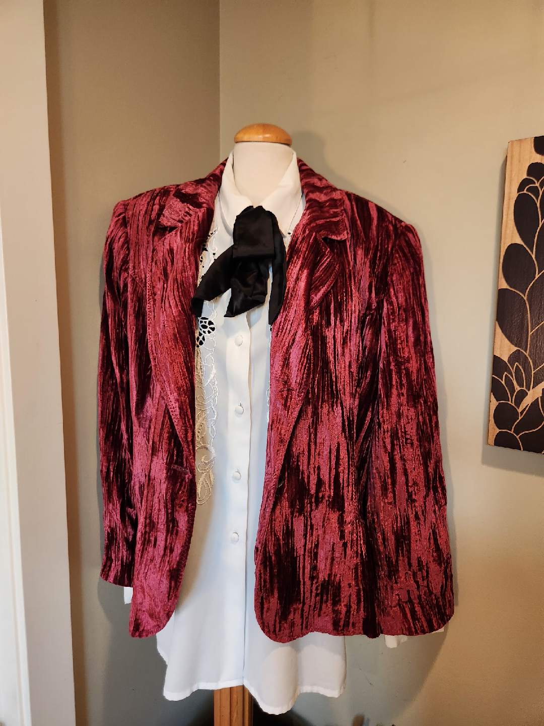 PLUS SIZE PINK VELVET BLAZER fits 1x,2x women's - photo 2