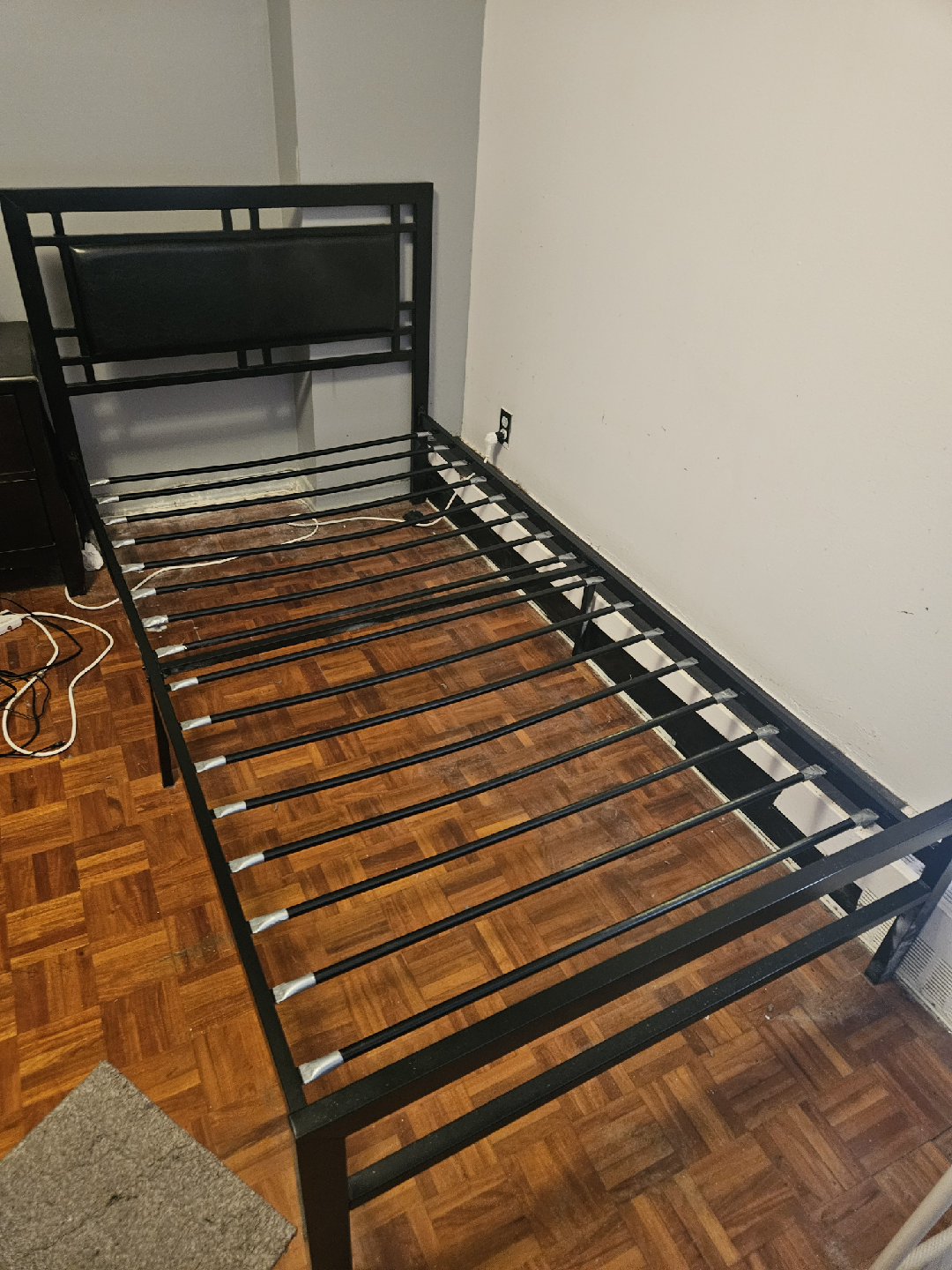 Black Metal Bed Frame - Twin Size - photo 2