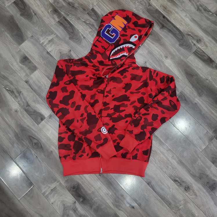 Red bape hoodie