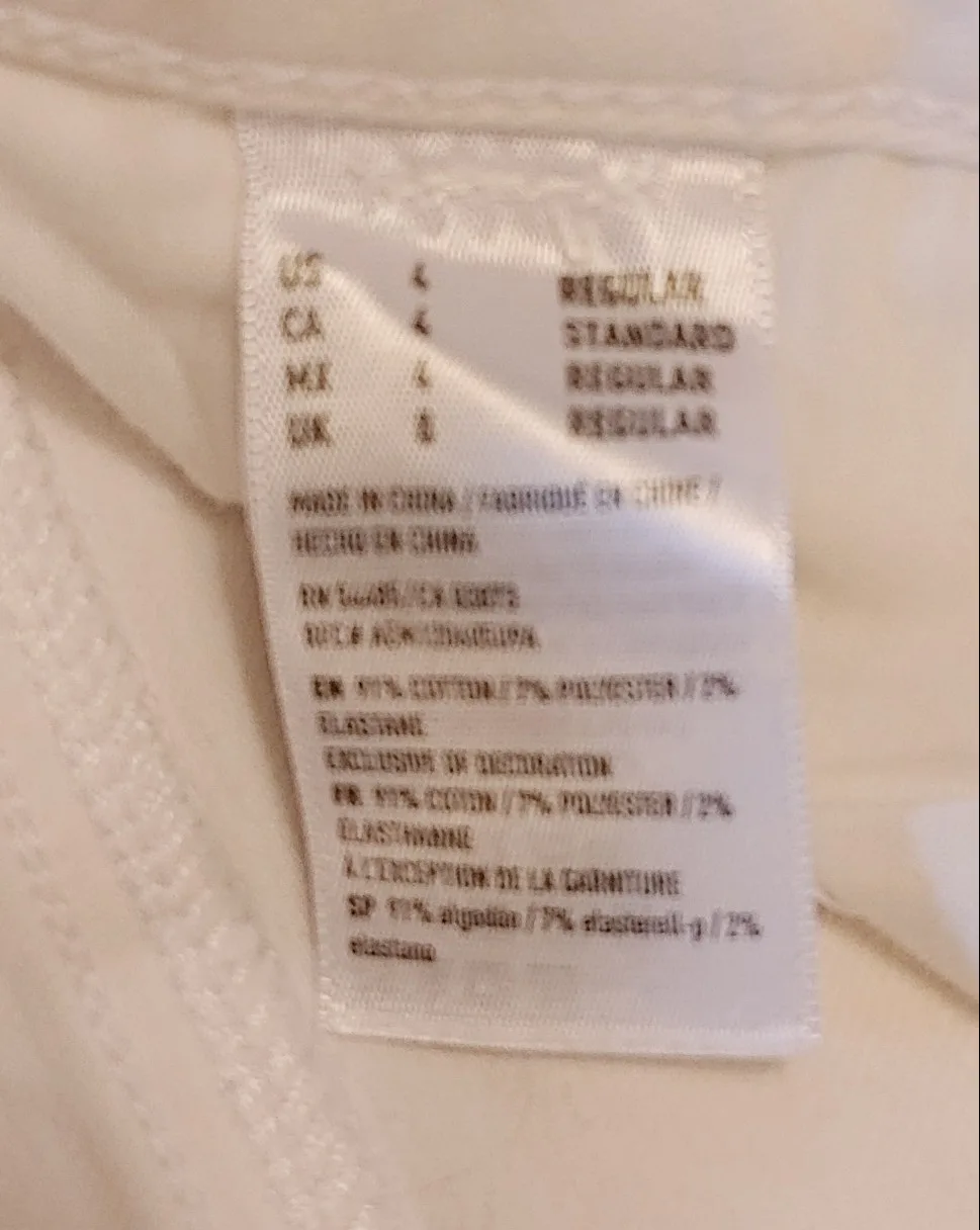 American Eagle White Jeans - Size 4 image indicator(5)