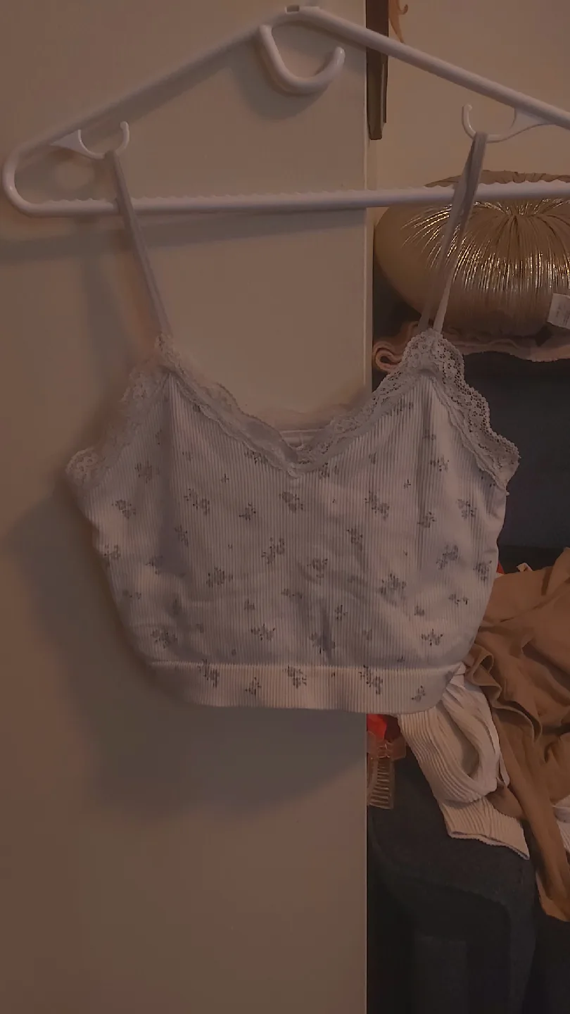 White Floral Cami Top thumbnail