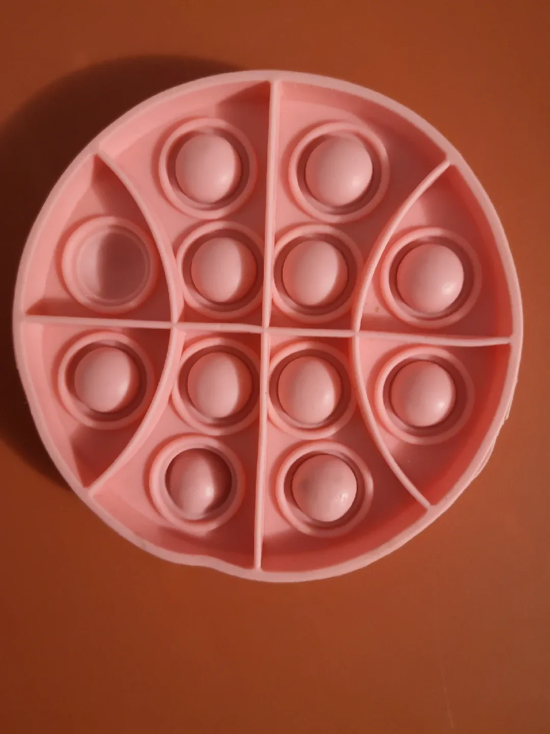 Pink Basketball Pop It Fidget Toy image indicator(2)