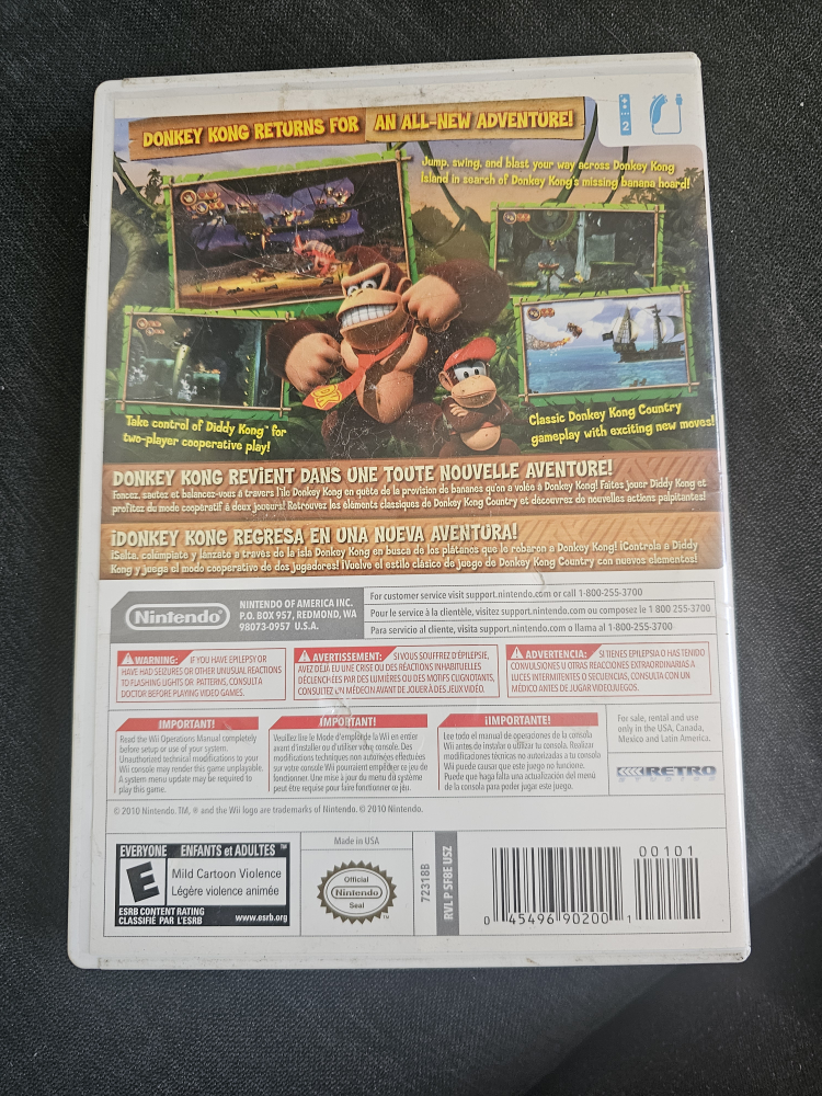 Donkey Kong Country Returns - Nintendo Wii Game - photo 2