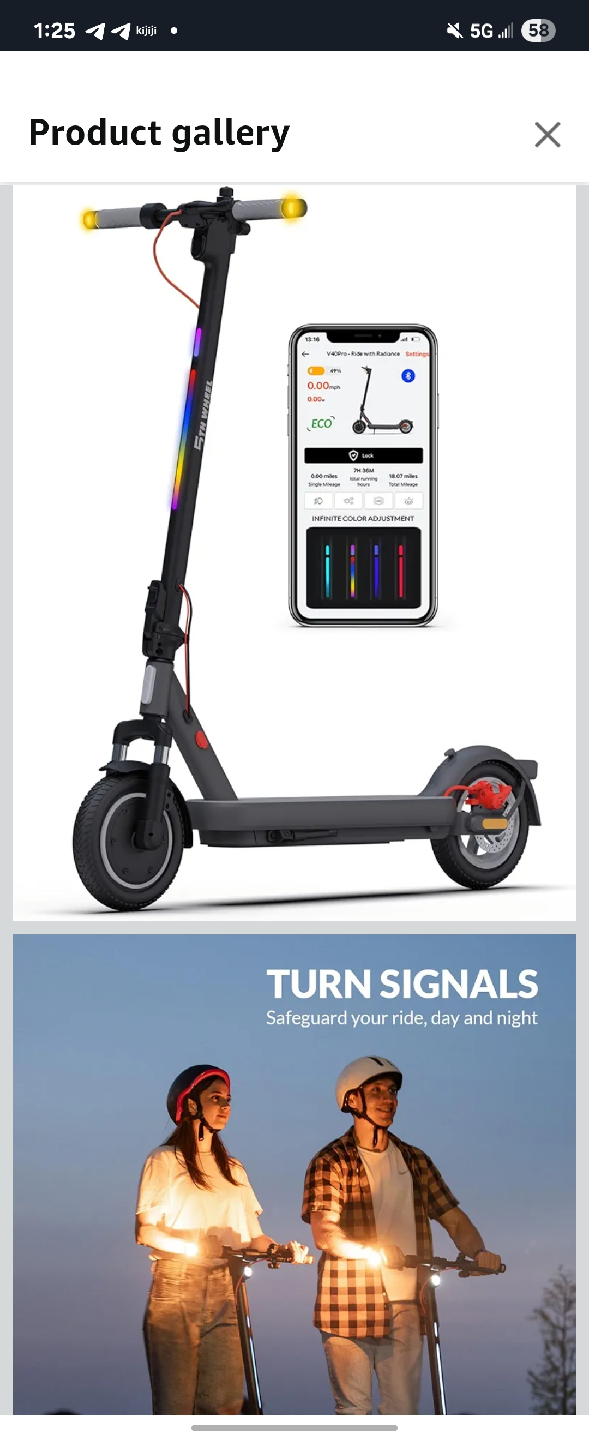 Big Sale! 5TH WHEEL V40 PRO Adult Electric Scooter