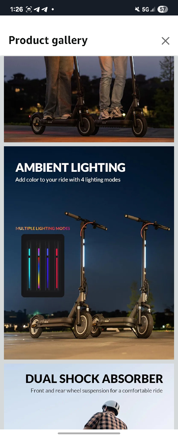 Big Sale! 5TH WHEEL V40 PRO Adult Electric Scooter - photo 2