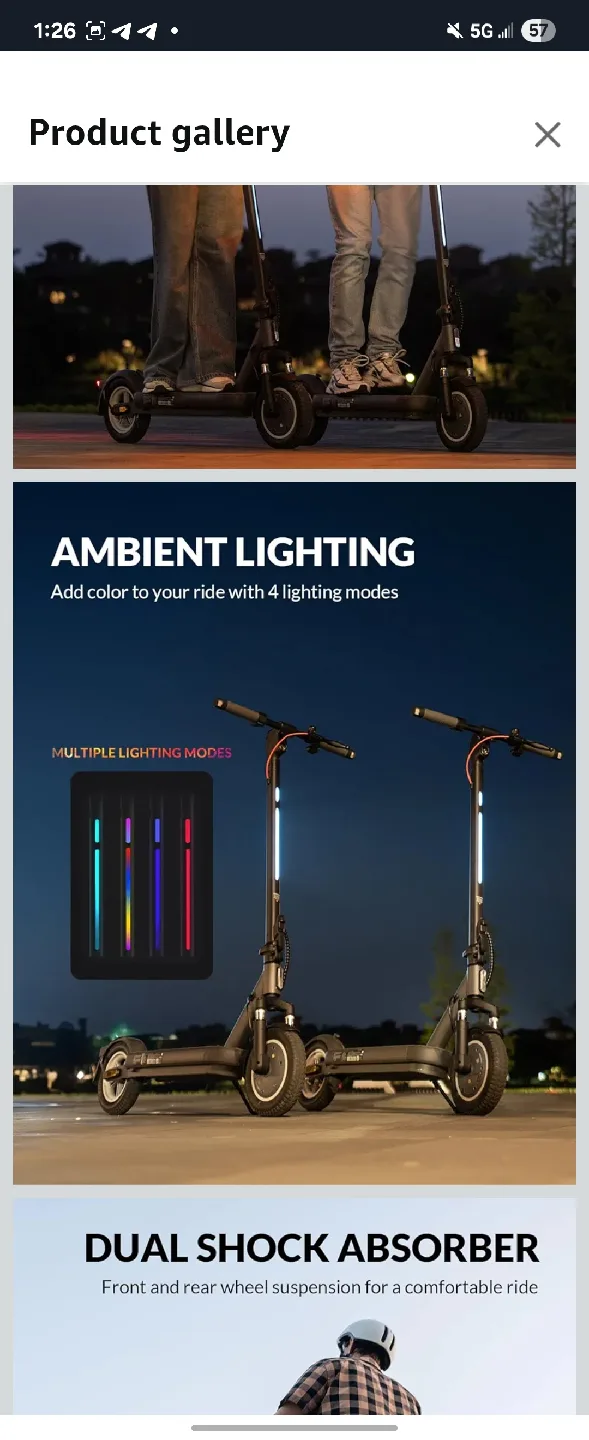 Big Sale! 5TH WHEEL V40 PRO Adult Electric Scooter image indicator(2)