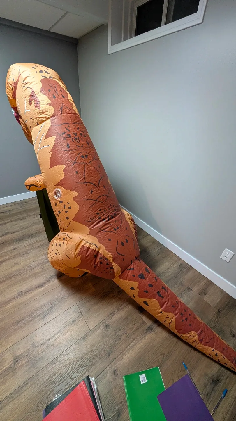 Spirit Halloween Donny The Dino Inflatable Costume image indicator(2)